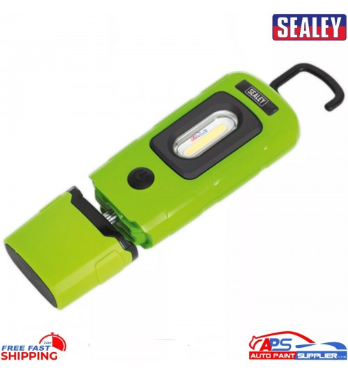 Sealey LED3601 Rechargeable 360° Inspection Lamp 3W COB – Green Lithium